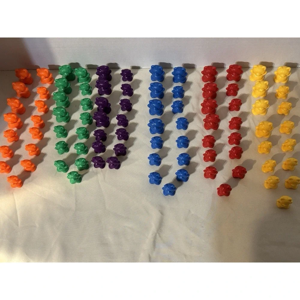 Counting Bears Set Learning Counting Color & Sorting Toy Math Educational 87 Pcs